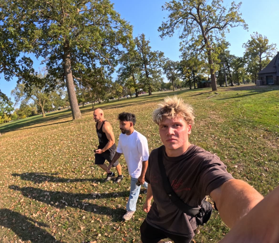Out together outdoors